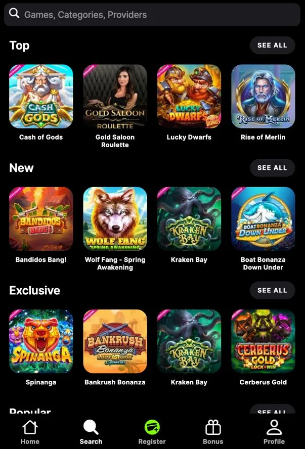 Swiper casino